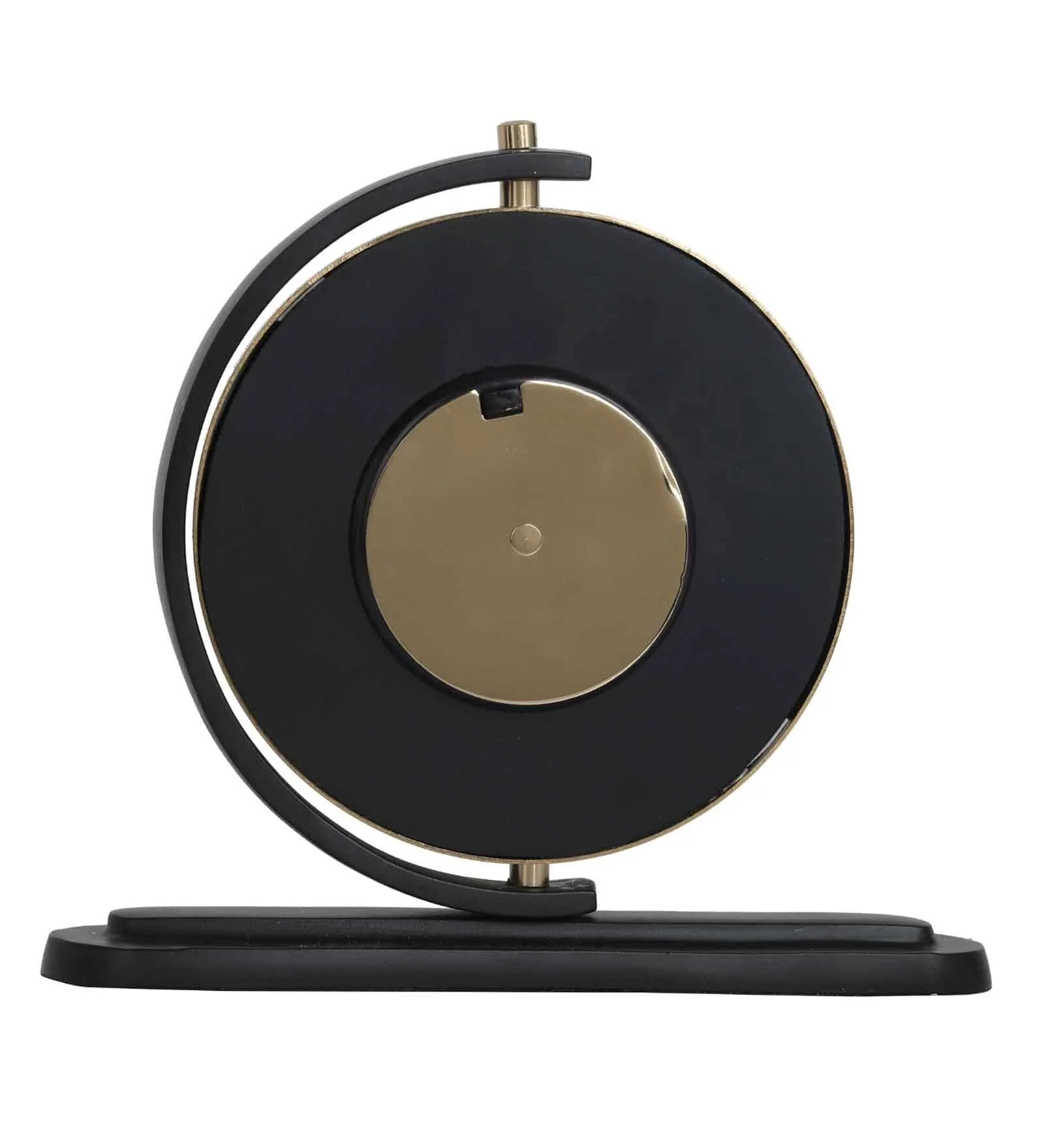Aluminium Aleksi Table Clock Black,