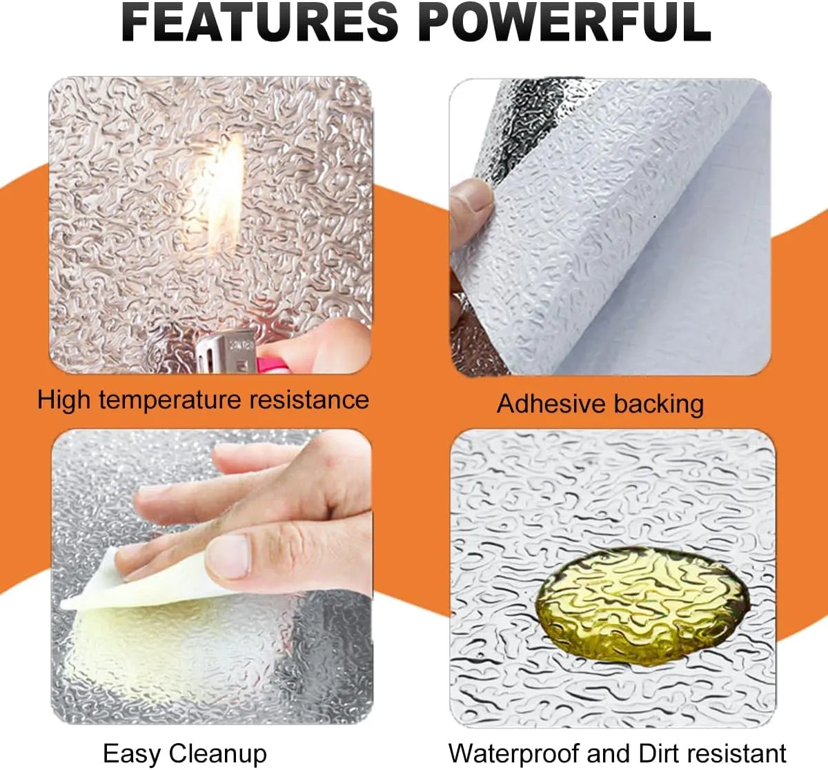Aluminized Adhesive Backed heat shield tape 12'' X 47'' Thermal Barrier Blanket Mat 2000 Degrees High Temp Protection Material exhaust wrap