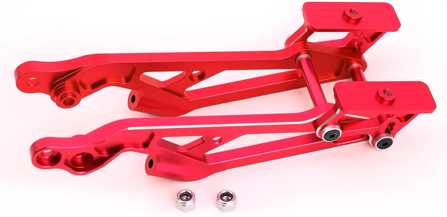 Aluminum Alloy Rear Wing Mount Upgrades Part for Arrma 1/8 Kraton Notorious Outcast Talion Typhon 6S BLX,Replace #AR320347 (Red)