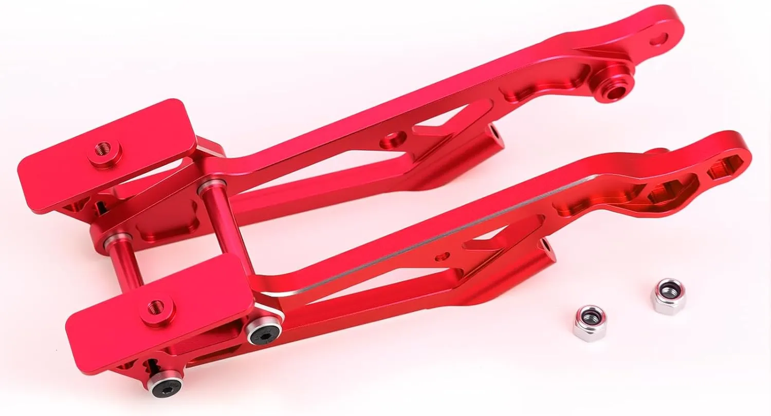 Aluminum Alloy Rear Wing Mount Upgrades Part for Arrma 1/8 Kraton Notorious Outcast Talion Typhon 6S BLX,Replace #AR320347 (Red)