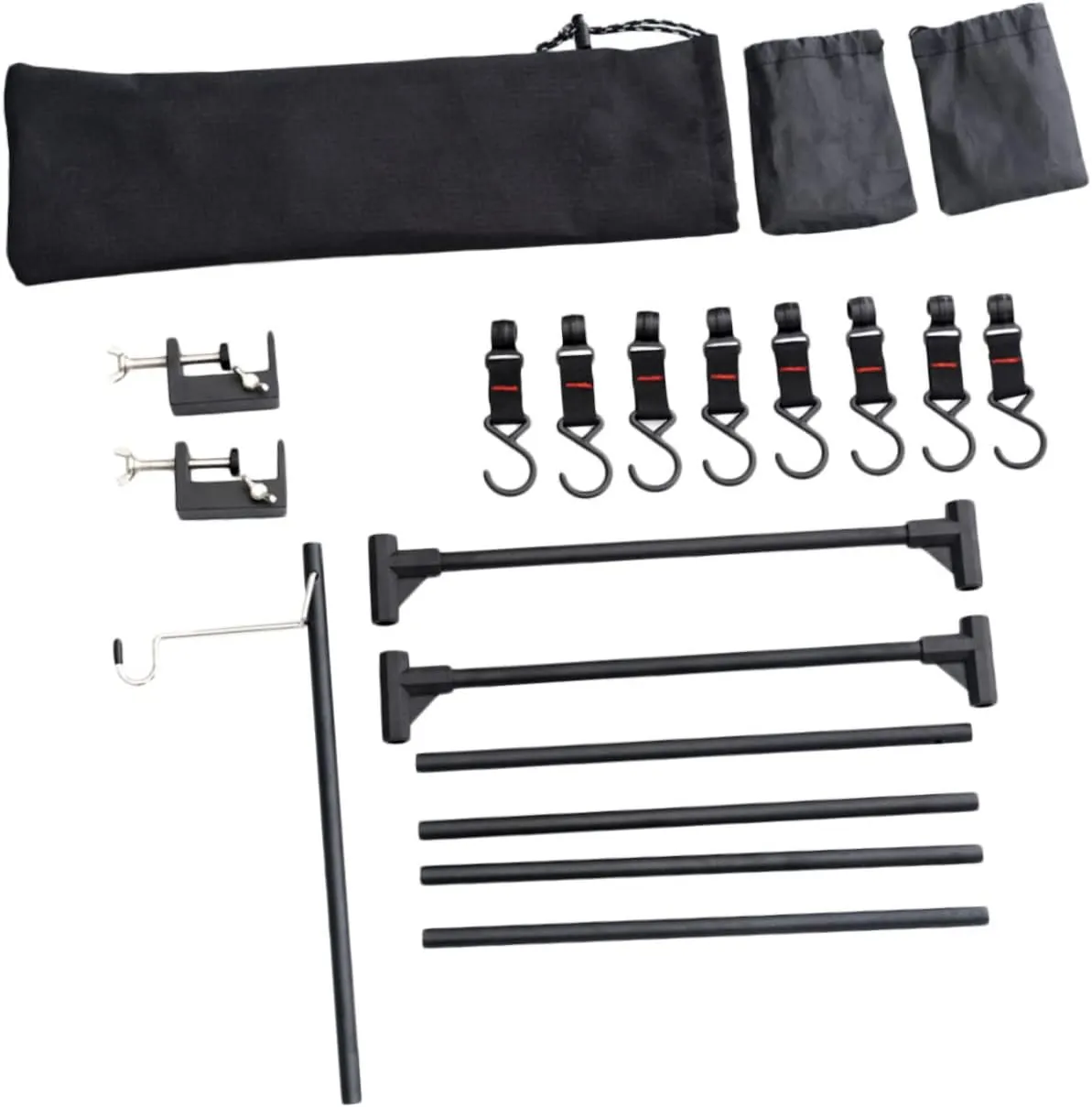 Aluminum Camping Table Multi-use Picnic Storage Rack Portable Hanging Rack