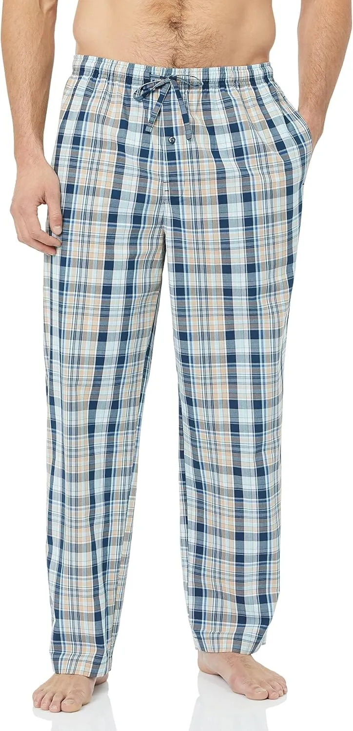 Amazon Essentials Men's Straight-Fit Woven Pajama Pant