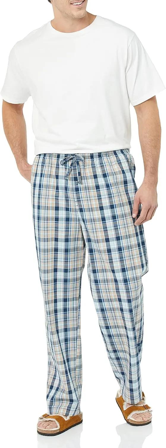 Amazon Essentials Men's Straight-Fit Woven Pajama Pant