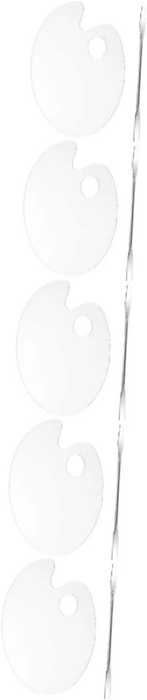 Angoily 1 Set Acrylic Foundation Mixing Palette with Spatulas Portable Makeup Mixing Plate for Use Blending Foundations and Eyeshadow Pigments Essential Makeup Supplies