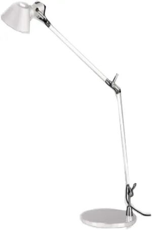 Artemide Tolomeo Mini 100W E26 White Table Lamp with Aluminum Base