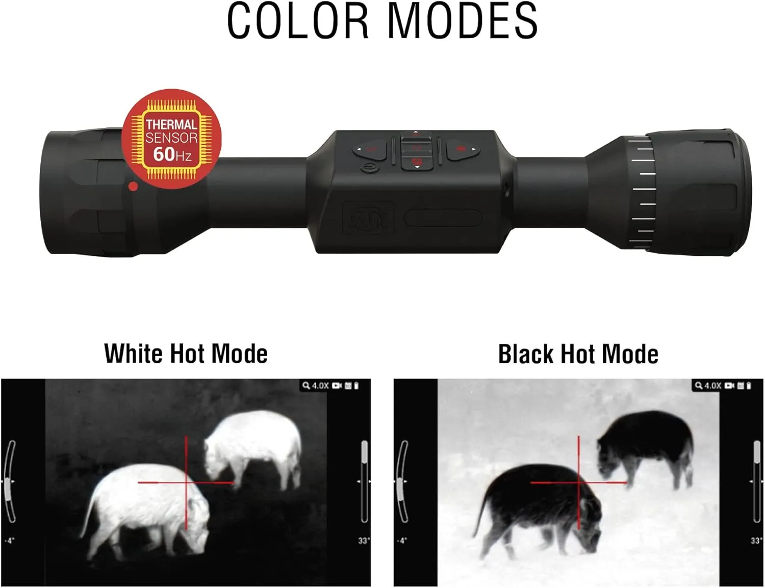 ATN Thor LTV 320 Smart HD Thermal Scope with 320x240, 12 Micron Sensor | Magnification, Video Recording, One Shot Zero | Exclusive Signature Series Kit