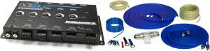 AudioControl LC8i 8 Channel Line Out Converter with Auxiliary Input with 8GA OFC Pure Copper Wiring Kit
