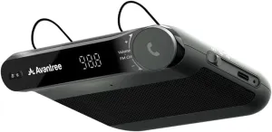 Avantree Roadtrip - Car Bluetooth Speaker & Wireless FM Transmitter Kit 2-in-1 for Streaming Cell Phone Audio to Car Speaker with Hands-Free 6W Speakers, Built-in Mic, and Long 22hr Playtime