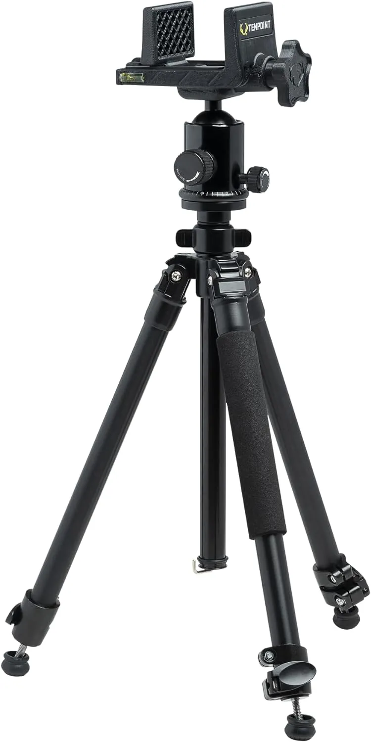 Axis Tripod - Shooting Stability Specifically Designed for Blind Hunting - Extends from 25” to 40” - Lightweight, Compact Design - Includes Two Built-in Levels & Carry Bag