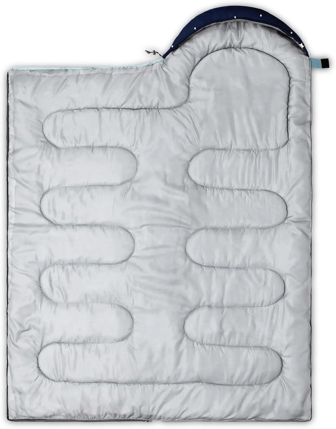 Axolotl Moon and Stars Sleeping Bag for Adults,Black White Waterproof Lightweight Camping Bag,3 Season Warm and Cool Weather Backpacking Bag for Women Men,Traveling and Outdoors Camping Gear Equipment