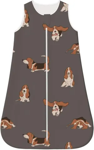Baby Sleep Sack 0-24 Months Basset Hound Dog Lightweight Baby Sleeping Bag, Medium, DL-321