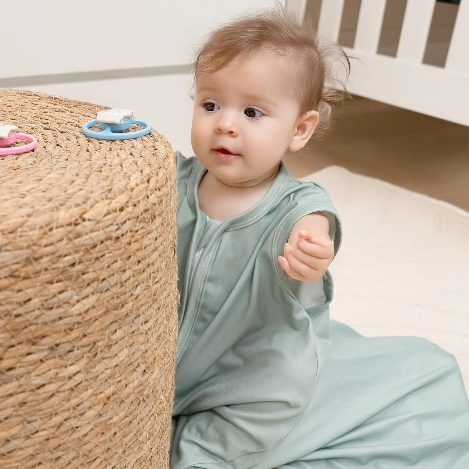 Baby Sleep Sack 0-3 Months Wearable Blanket Baby Sleeping Bag, 0.5 TOG Toddler Sleeping Sack 3 Pack