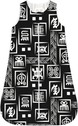 Baby Sleep Sack S-XL African Adinkra Ritual Symbols Stretchy Baby Sleeping Bag