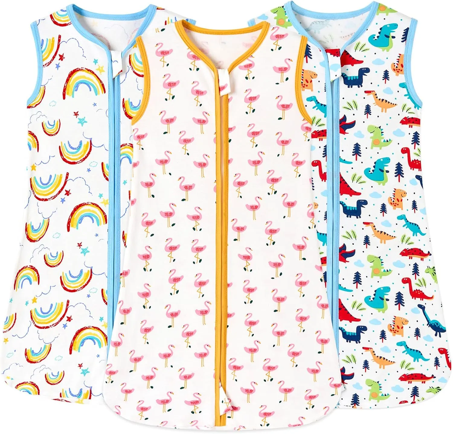 babytino Baby Sleep Sack 3 Pack for 0-24 Months Baby Wearable Blanket 100% Cotton Baby Sleeping Bag for Baby Girl Boy