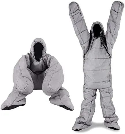 Backpacking Mummy Sleeping Bag with Arm Legs Lightweight Human Sleeping Bags for Adults, Suitable Camping, Hiking, Indoor and Outdoor Use