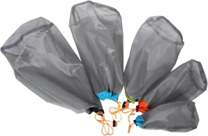 balacoo 4-pc Set Outdoor Storage Bag Set Sleeping Bag Liner Fleece Backpacking Compression Sack