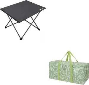BALEINE Extra Large Storage Tote   Folding Camping Table with Ultralight Aluminum Tabletop