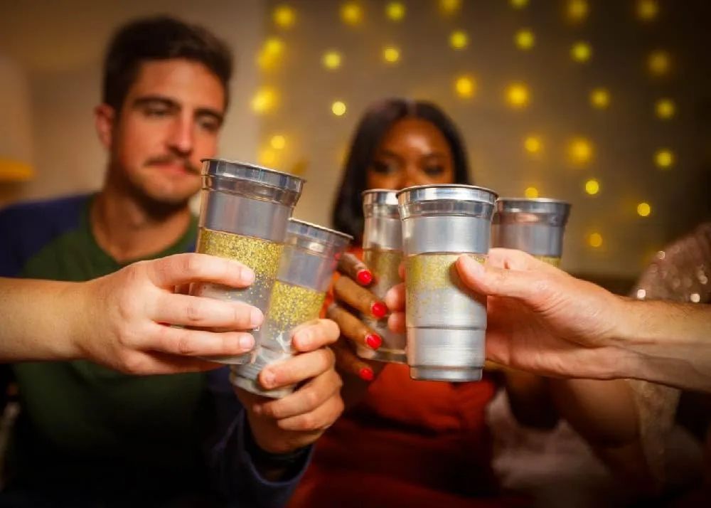 Ball Aluminum Cup Recyclable Party Cups, Celebration Cups,12oz. Cup, 50 Cups Per Pack
