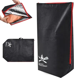 BBQ Blanket for Resting Meat, Smoker Meat Resting Blanket, Reusable Smoker Grilling Meat Insulated Resting Bag with Wide Mouth for Large Briskets, Pork Shoulders, Turkeys (21in)