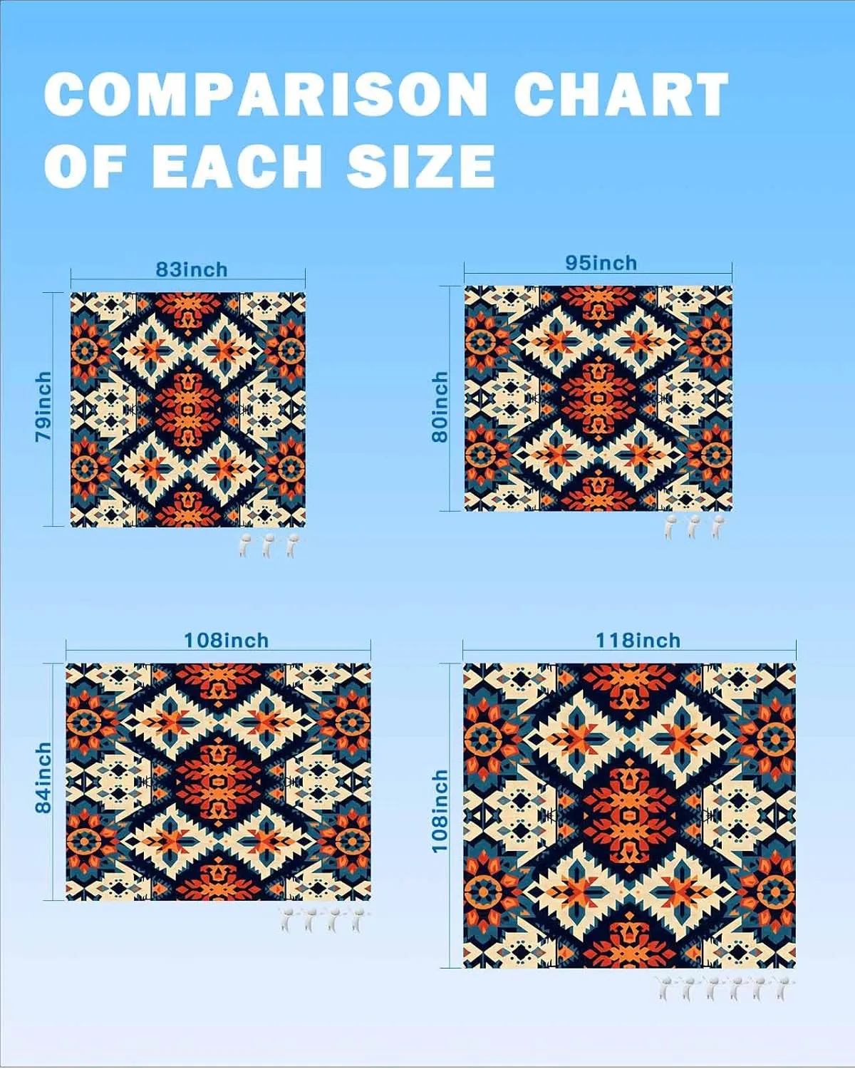 Beach Blanket Sandproof Waterproof Picnic Blankets Retro Indian Ethnic Style Extra Large Lightweight Outdoor Beach Mat with Corner Pockets for Travel/Camping/Hiking Ancient Patterns