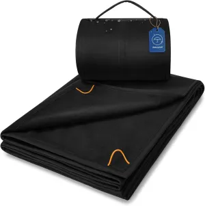 BEDELITE Waterproof Outdoor Blanket, 55"x80" Camping & Picnic Blanket with Carrying Handle, Lightweight Throw with Corner Pegs & Adjustable Straps for Camping, Picnic, Beach