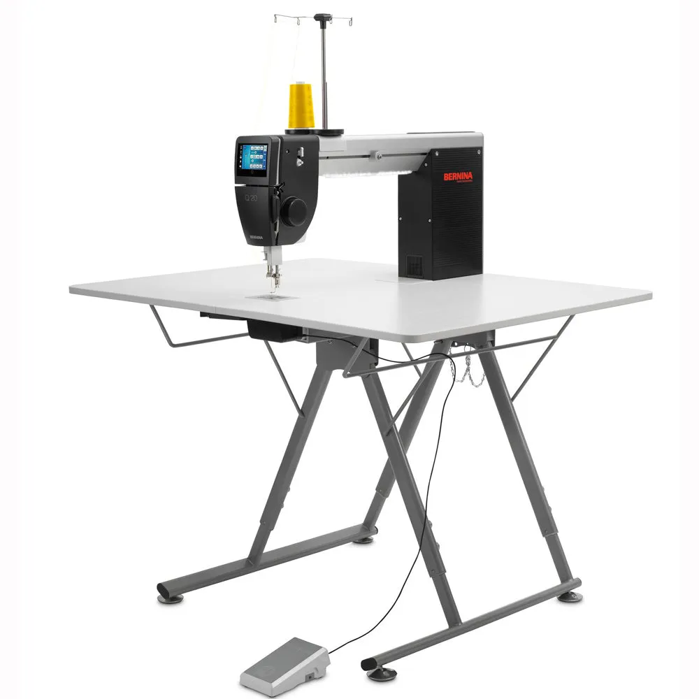Bernina Q16 Longarm Quilting Machine with Height Adjustable Folding Table