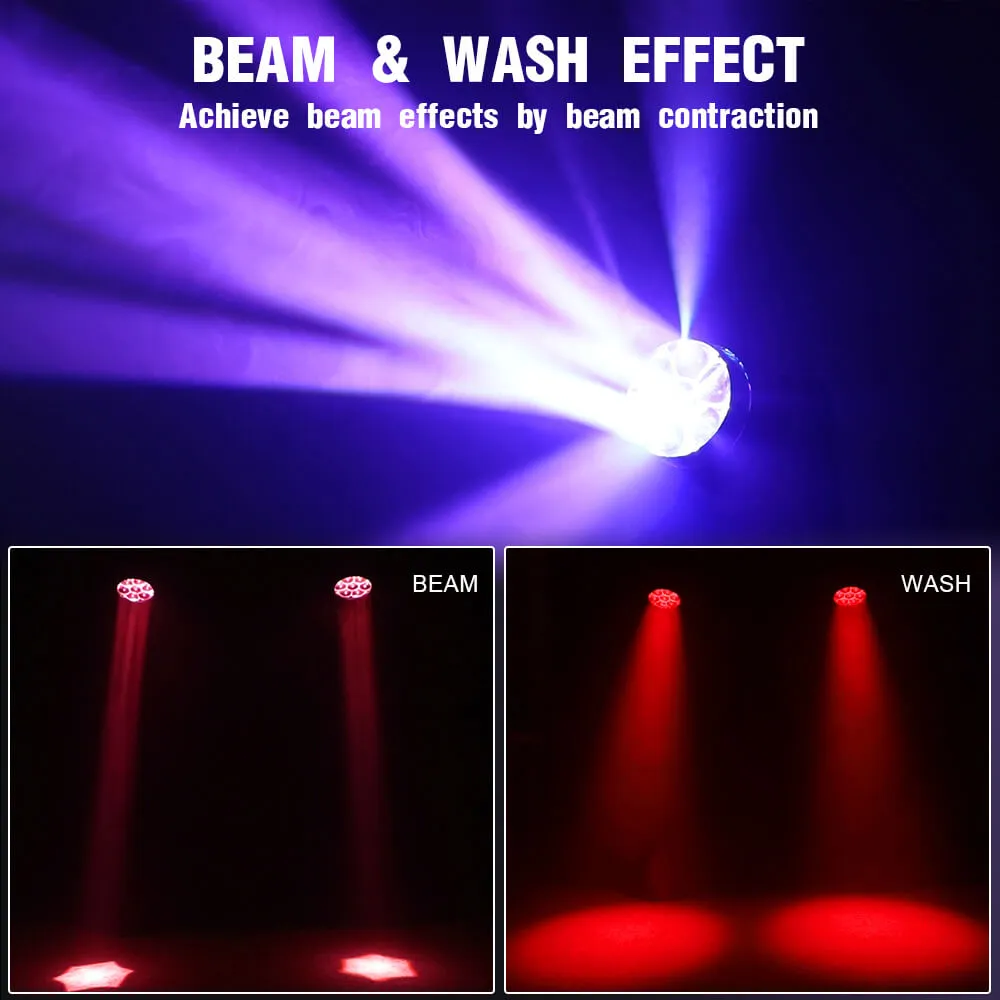 Betopper LM0740 7x40W Wash&Zoom Moving Head Lights Standard version (4pcs)