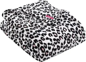 Betsey Johnson - Twin Blanket, Ultra-Soft Plush Bedding, Oversized Soft Blanket, Dorm Essentials (Leopard)