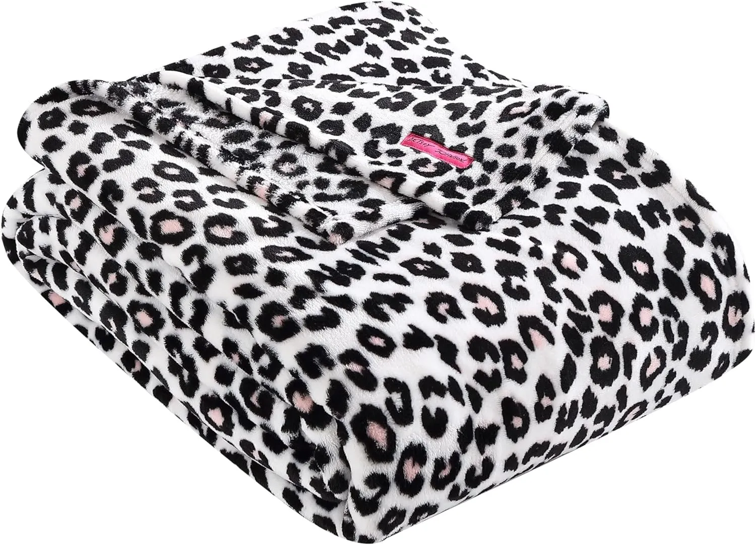 Betsey Johnson - Twin Blanket, Ultra-Soft Plush Bedding, Oversized Soft Blanket, Dorm Essentials (Leopard)