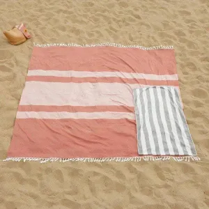 Big Blanket Co - Big Beachy™ Blanket Watermelon Stripes