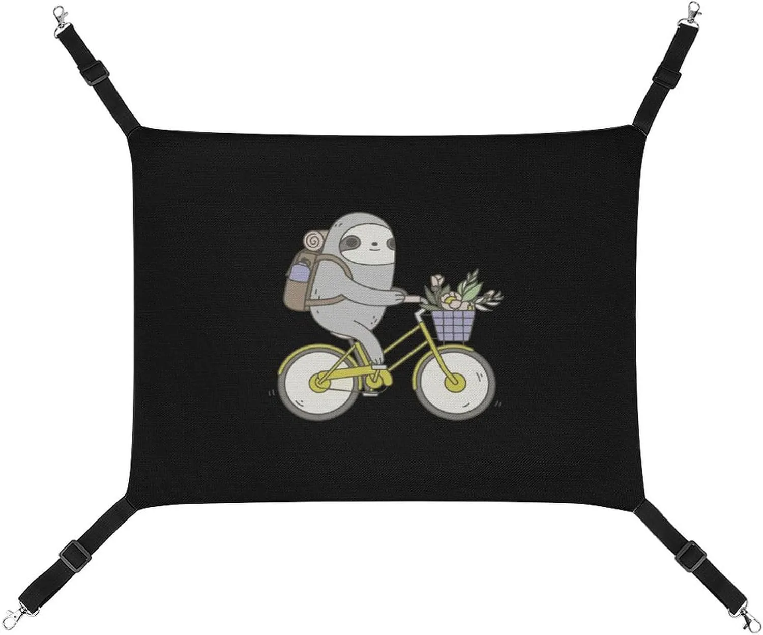 Biking Sloth Hanging Cat Bed Soft Breathable Pet Hammock for Cage Pet Sleeper for Kitten Ferret Puppy Rabbit