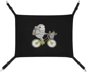 Biking Sloth Hanging Cat Bed Soft Breathable Pet Hammock for Cage Pet Sleeper for Kitten Ferret Puppy Rabbit