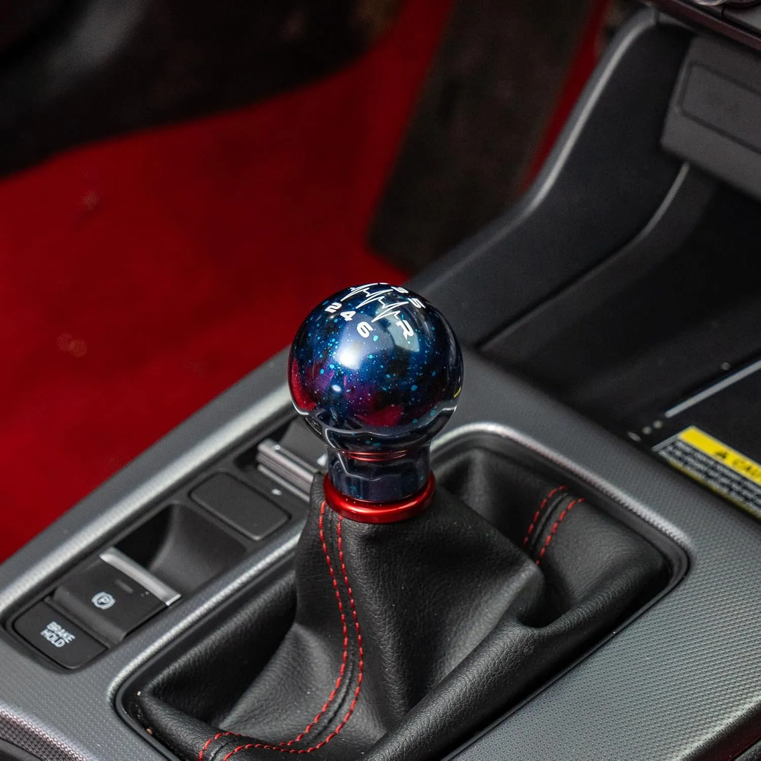 Billetworkz Cosmic Space Heartbeat Shift Knob Compatible with Subaru 6 Speed WRX: 2015-25 / STI: 2004-21