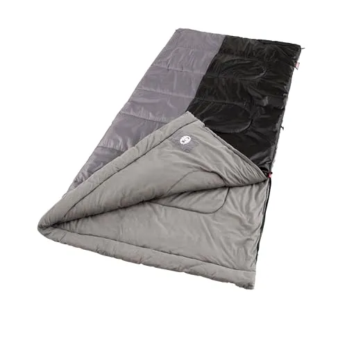 Biscayne Big & Tall 40°F Sleeping Bag,No-Snag Zipper w/ Stuff Sack