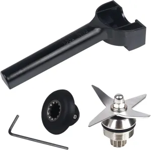Blade Replacement Parts for Vitamix - Blender Wet Blade Assembly with Wrench and Drive Socket, Compatible with Vitamix 64oz and 32oz Containers,Durable Construction