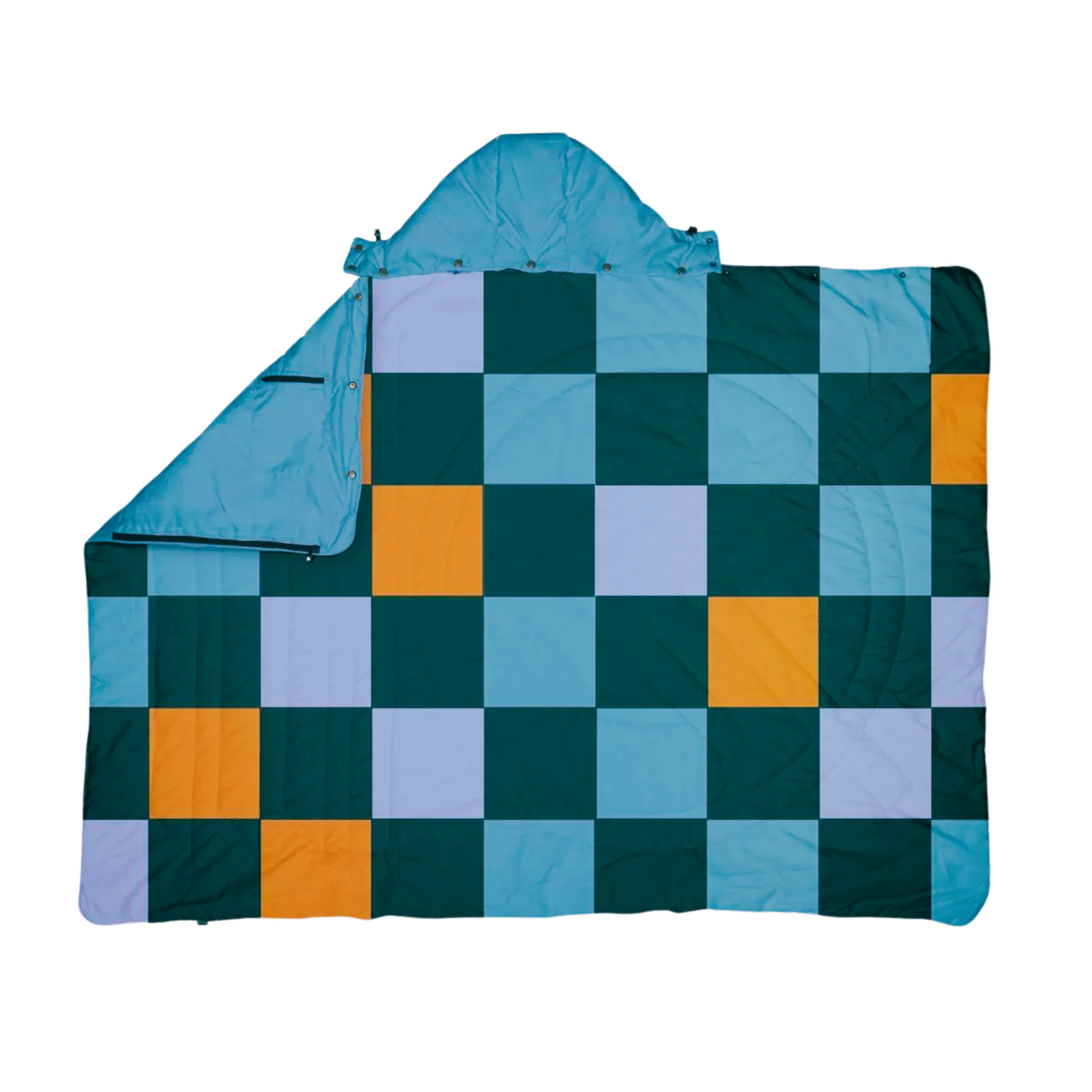 Blanket Poncho with Hood
