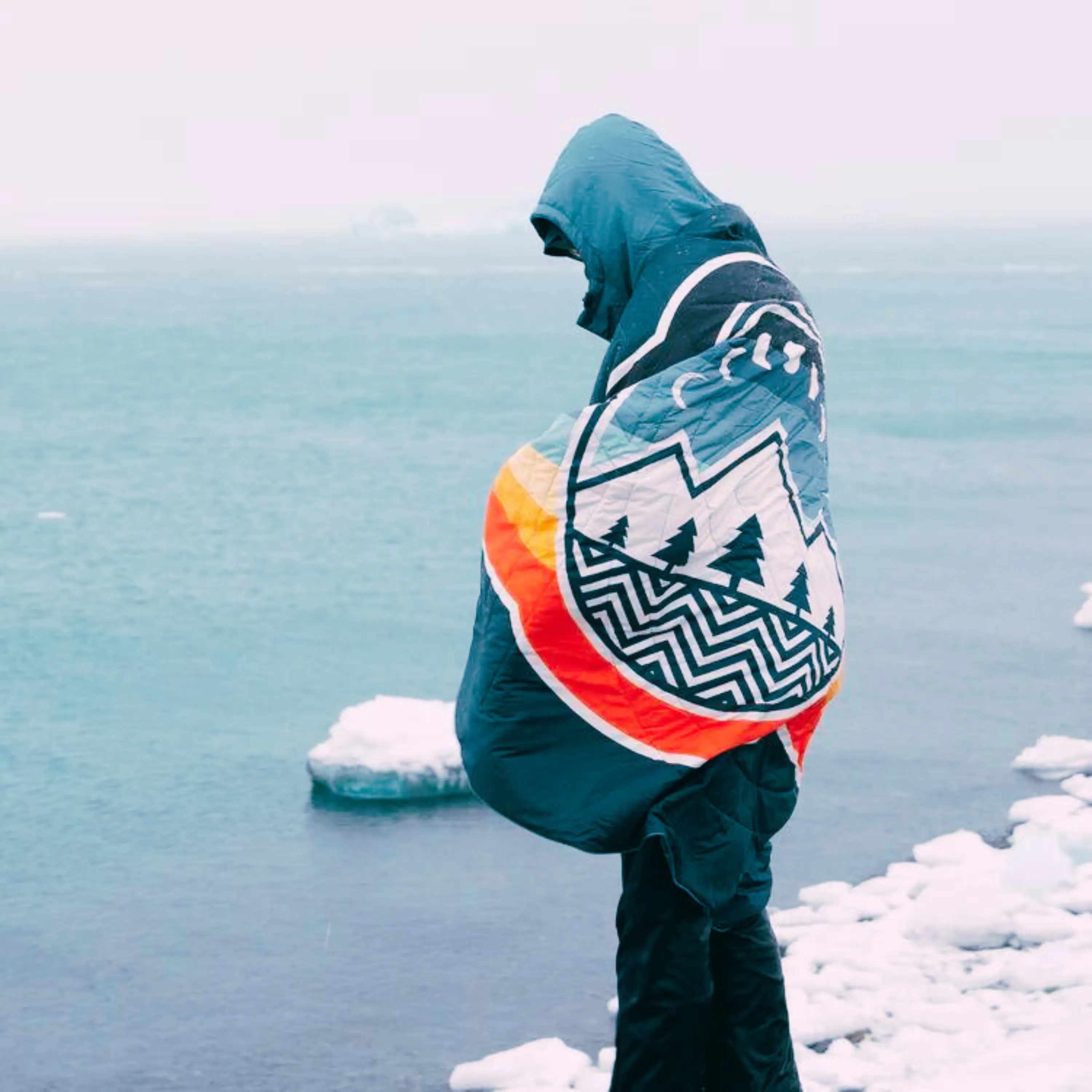 Blanket Poncho with Hood