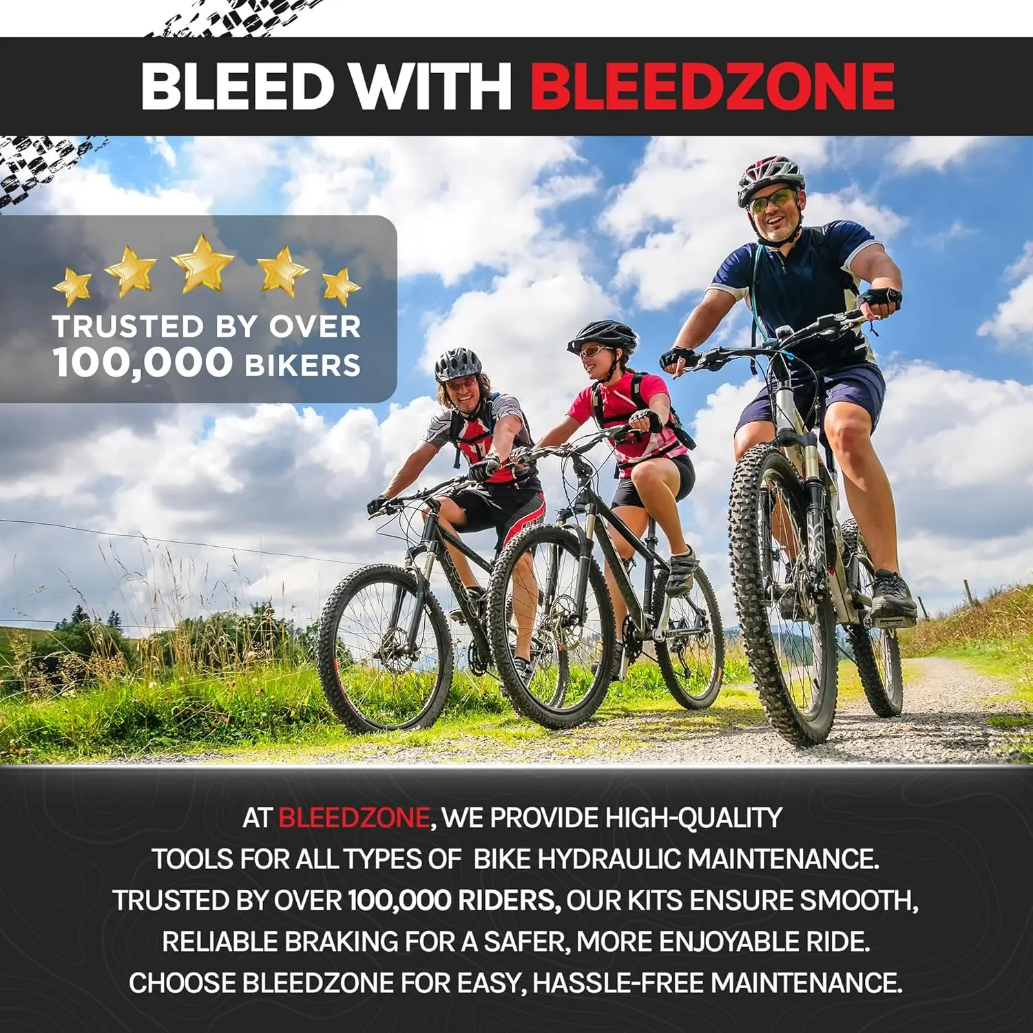 BleedZone - Bleed Kit for RockShox Reverb 1x and X-Loc with 120ml Reverb Mineral Oil, Rockshox Reverb Bleed Kit, Bike Bleeding Kit Works for Rockshox Reverb, X-Loc Bleed Kit, Bike Bleed Kit