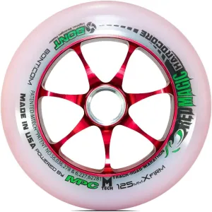 Bont Skates 125mm Red Magic Hardcore 2.0 - Professional Inline Speed Skate Wheel with Aluminium Hub - Set of 6 (X-Firm)
