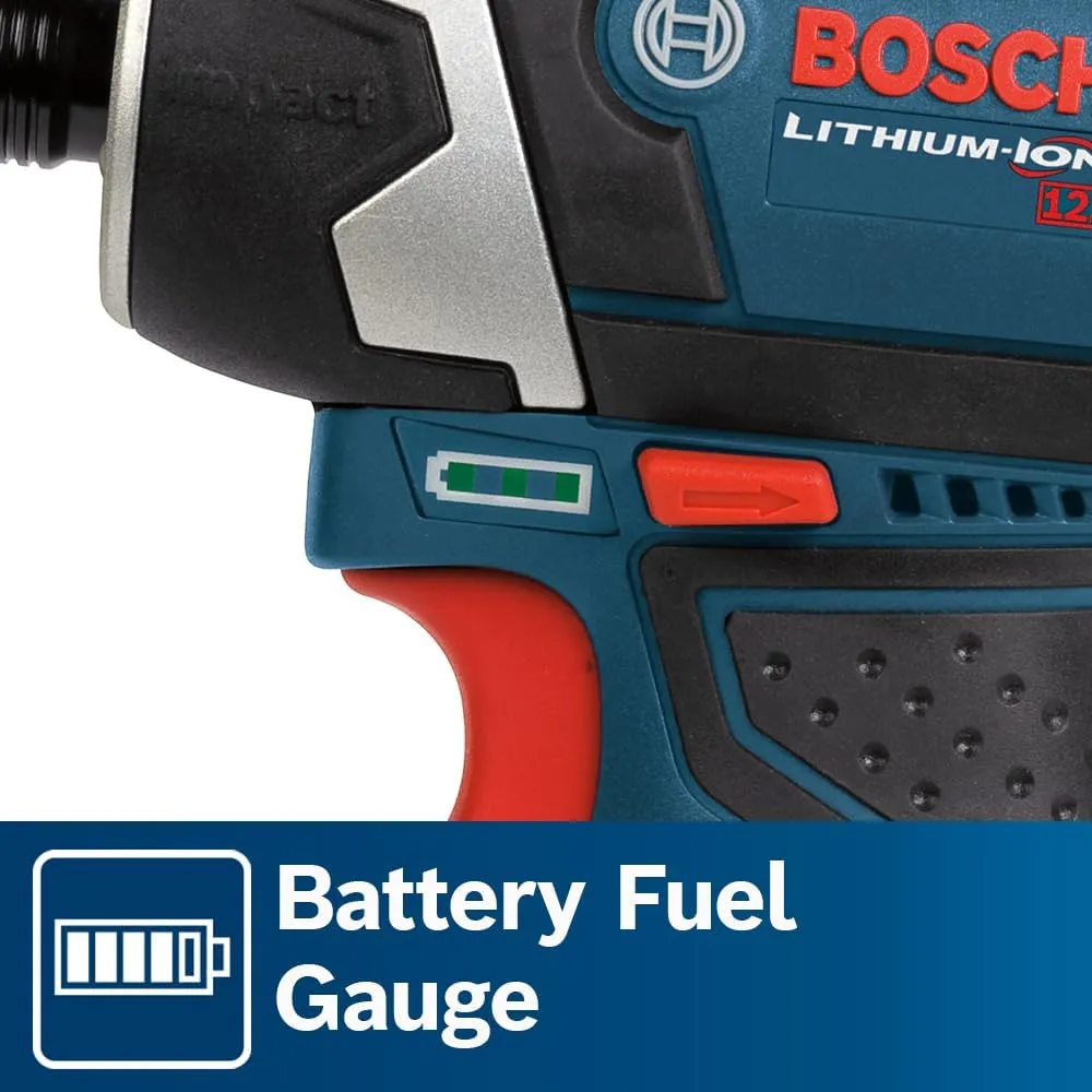 BOSCH CLPK22-120 12V Max Cordless 2-Tool Combo Kit with 3/8 In. Drill/Driver, 1/4 In. Impact Driver, (2) 2 Ah Batteries, Charger and Case
