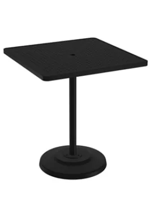 Boulevard 36" Square KD Pedestal Bar Umbrella Table by Tropitone