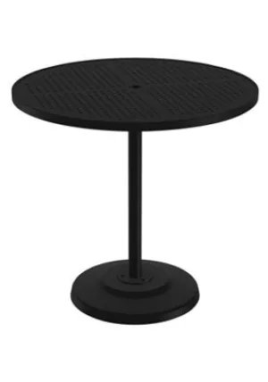 Boulevard 42" Round KD Pedestal Bar Umbrella Table by Tropitone