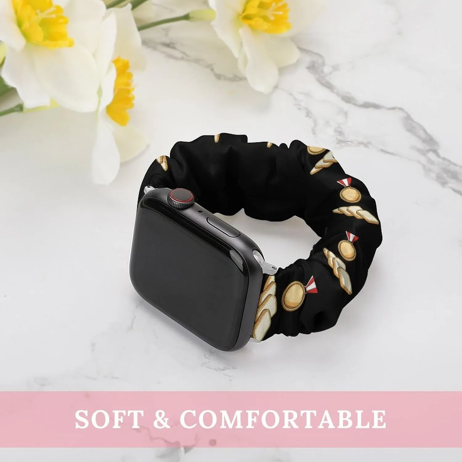 Bread-Winner Fashion Watch Strap Scrunchies Wristbands Compatible With IWatch Series
