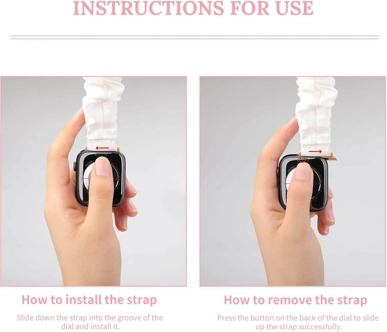 Bread-Winner Fashion Watch Strap Scrunchies Wristbands Compatible With IWatch Series