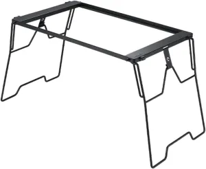 Bridge Table Frame Folding Metal Desk High Strength Grill Camping Table No Countertop for Traveling Fishing Hiking Garden BBQ