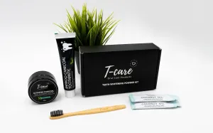Brilish Charcoal Teeth Whitening Kit – Activated Charcoal Powder, Fluoride-Free Toothpaste, Bamboo Toothbrush, Organic Oil Pulling – Natural Teeth Whitener, Removes Stains, Freshens Breath