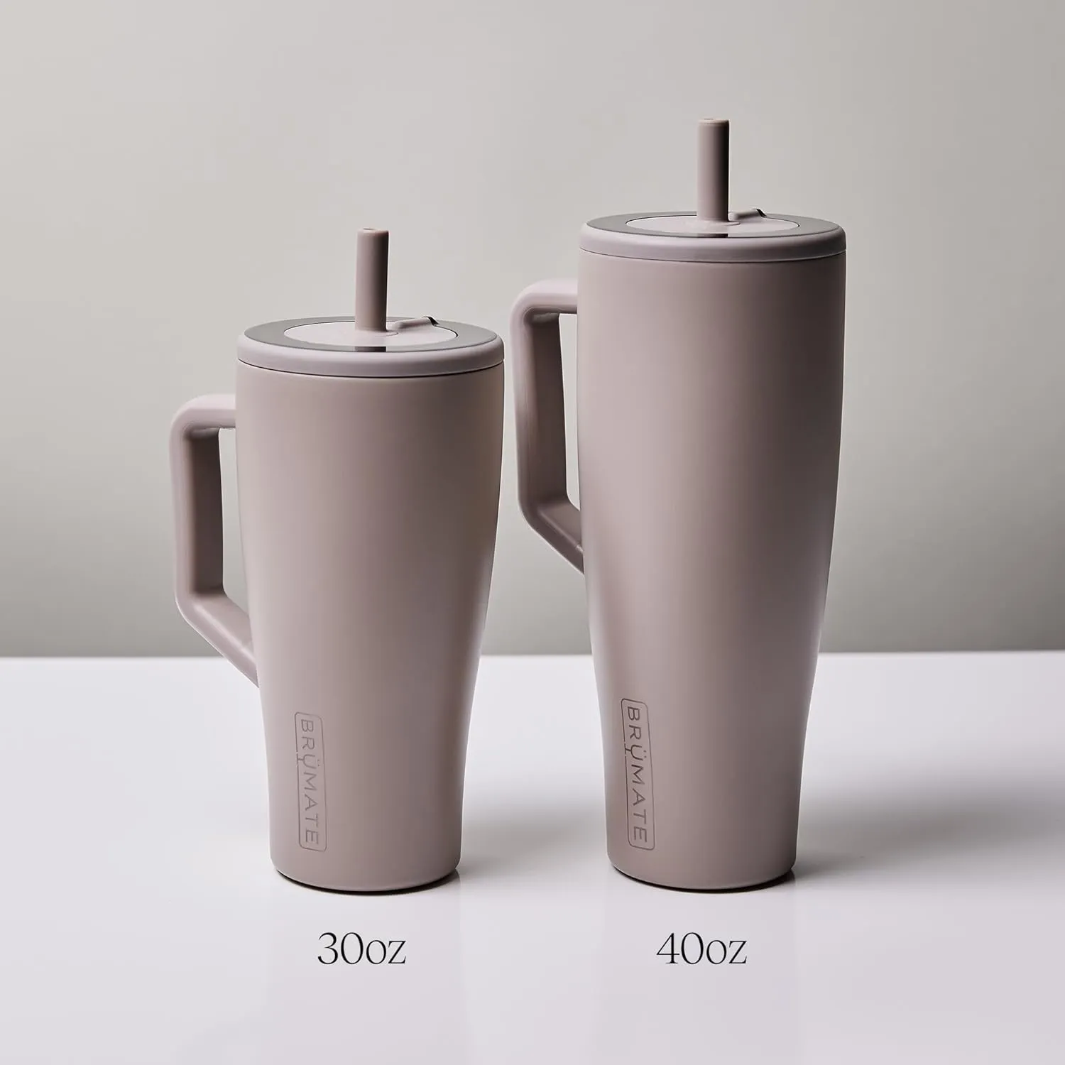 BrüMate Era 40 oz Tumbler with Handle and Straw | 100% Leakproof Insulated Tumbler with Lid and Straw | Made of Stainless Steel | Cup Holder Friendly Base | 40oz (Nightfall Blue)