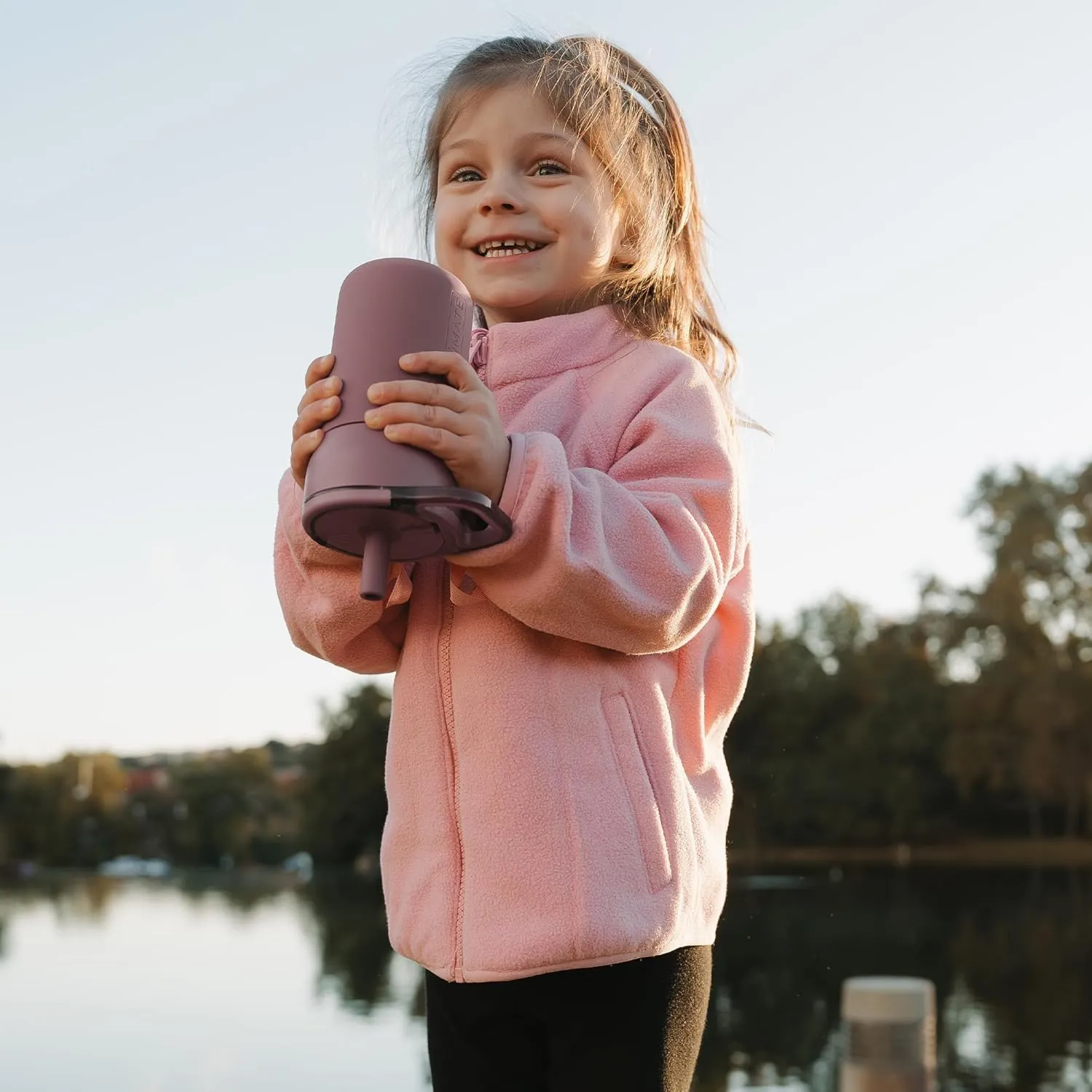 BrüMate Leap 12oz 100% Leakproof Kids Tumbler with Handle and Silicone Soft Straw | Drop Resistant Silicone Sleeve | For Kids 4  | Insulated Stainless Steel | Cup Holder Friendly | 12oz (Supernova)