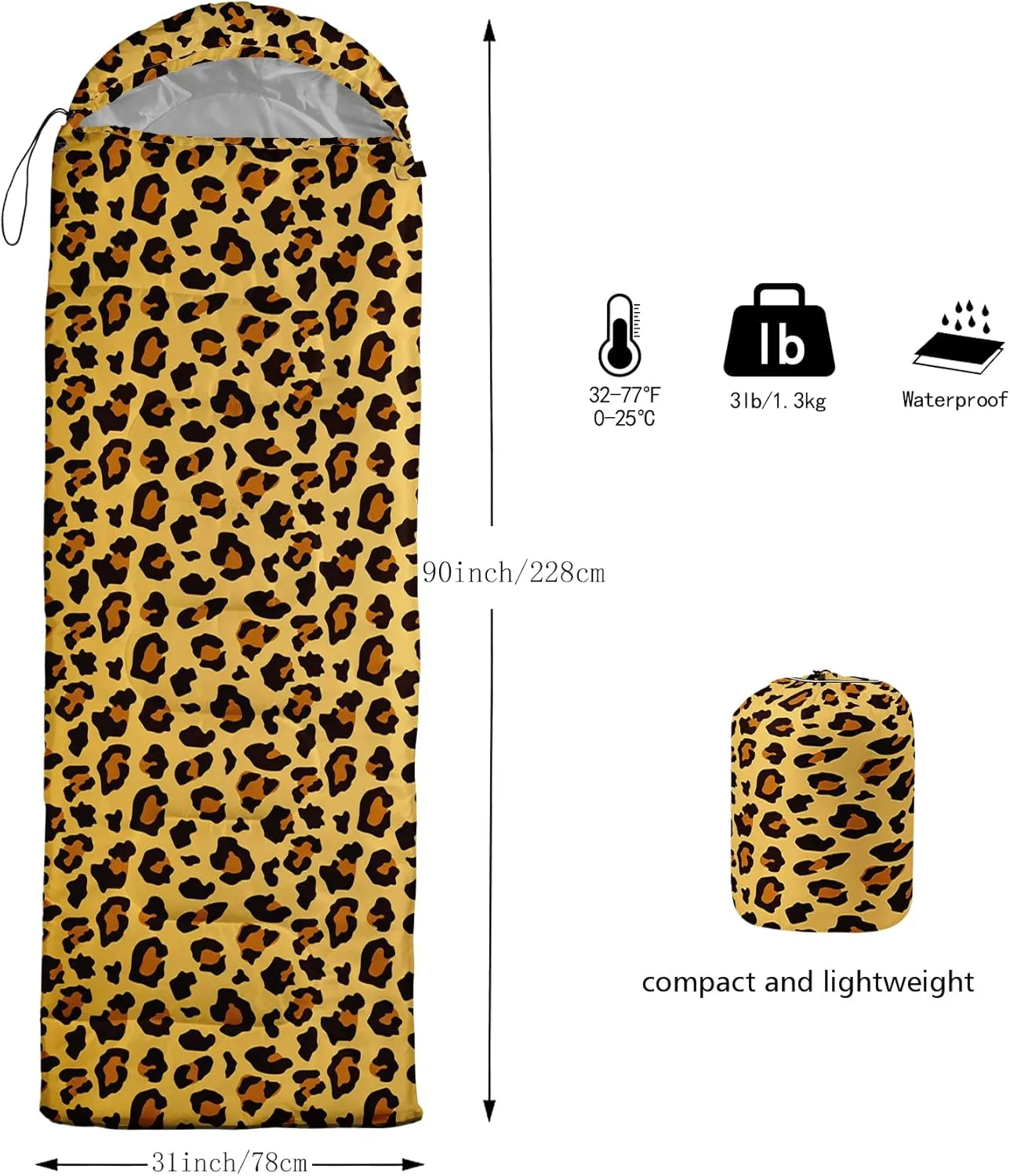 BSNTHO Camping Sleeping Bags,3 Season Warm & Cool Weather,Lightweight,Waterproof Sleeping Bags for Adults & Kids,Traveling,and Outdoors,Camping Gear Equipment