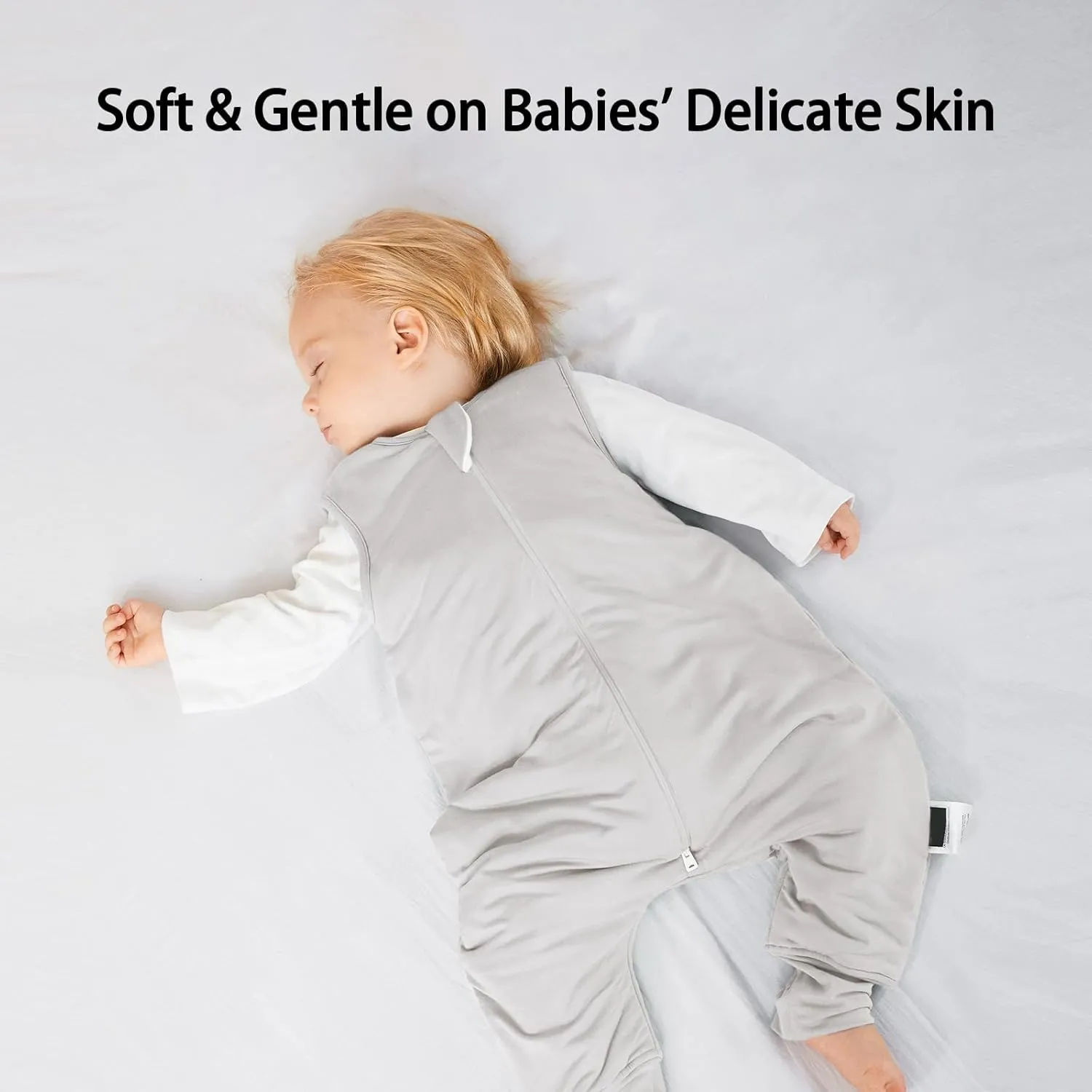 BubblePanda Rayon Made from Bamboo Toddler Sleep Sack with Feet 0.5 Tog Ultra Soft Toddler Sleeping Sack 3t-4t Baby Sleep Bag Walker Wearable Blanket with Legs 2-Way Zipper Lightweight
